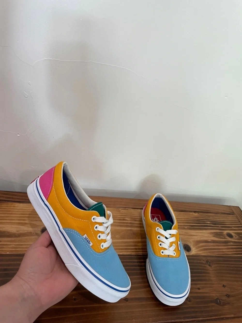 Vans Era Canvas 'Colorblock' Sneakers Women’s Size 7 Men’s Size 5.5